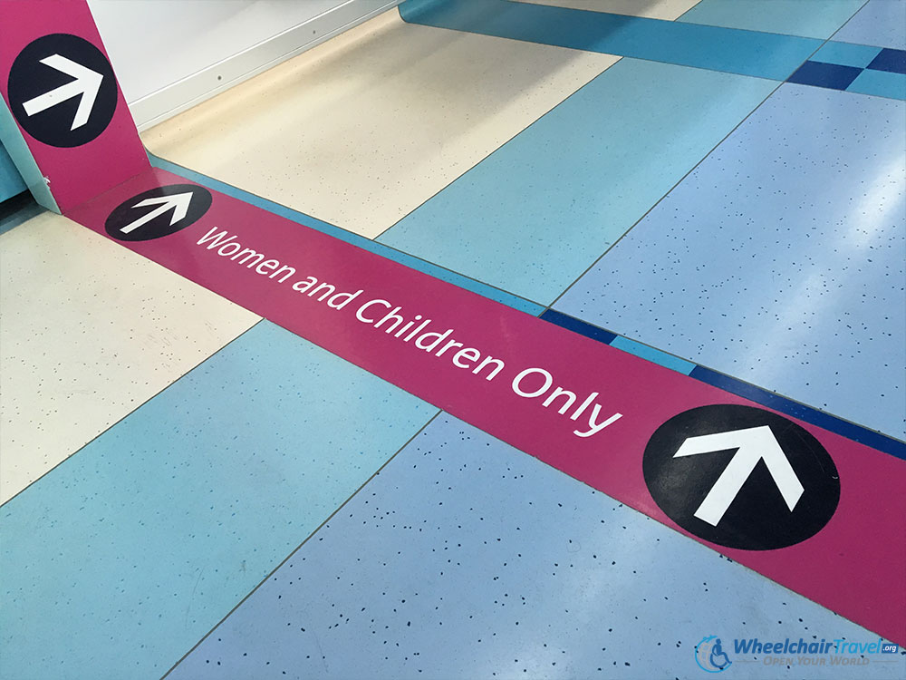 Reserved Space for Women and Children Dubai Metro