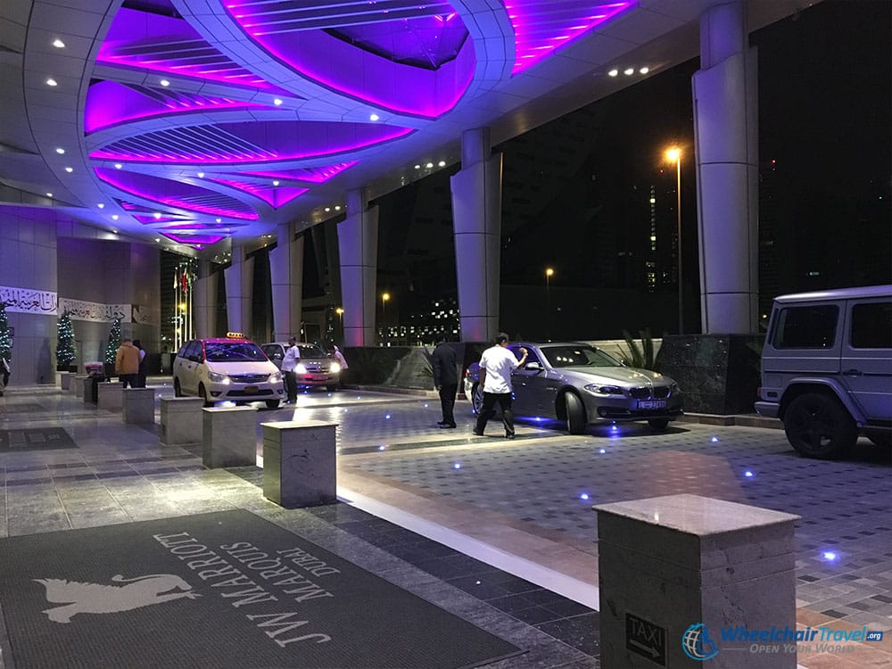 JW Marriott Marquis Dubai Front Entrance Wheelchair Access