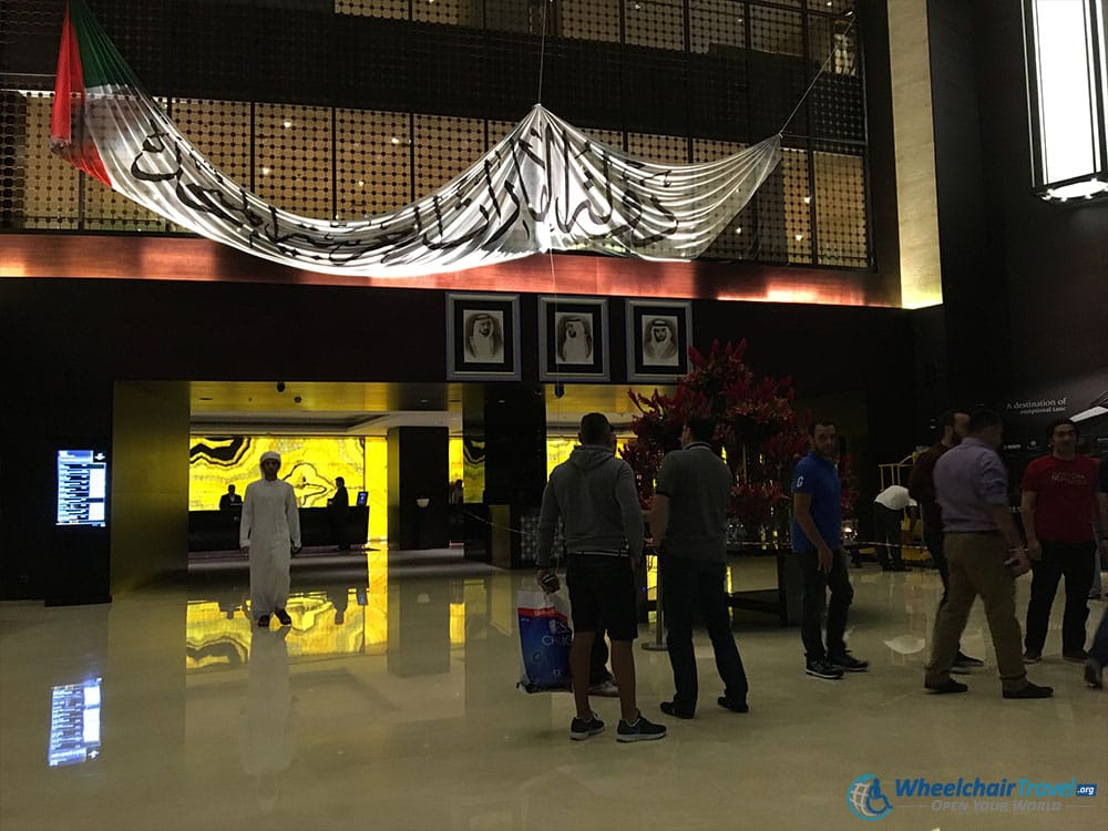 JW Marriott Marquis Dubai Lobby Wheelchair Access