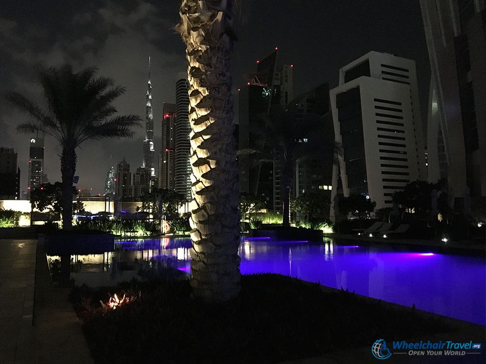 JW Marriott Dubai Pool Deck and Bar