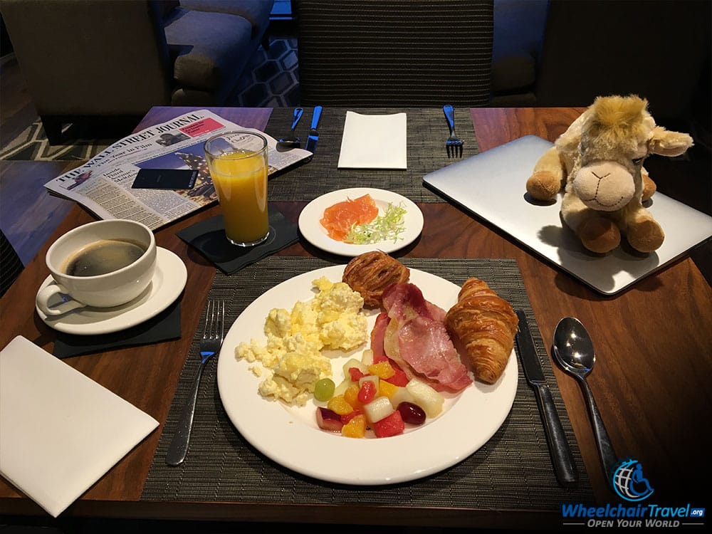 Hilton London Wembley Executive Lounge Breakfast