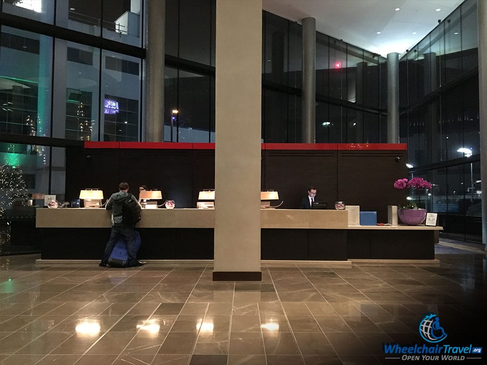 Hilton London Wembley Check-in Desk Lobby