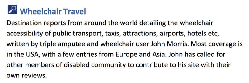 WheelchairTravel.org Featured in the Lonely Planet Accessible Resources Book