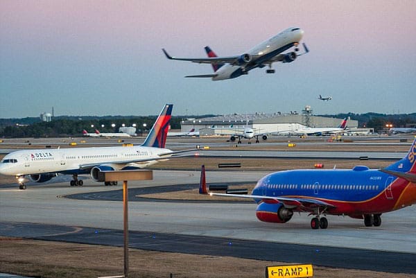 Airplanes Taking Off and Landing