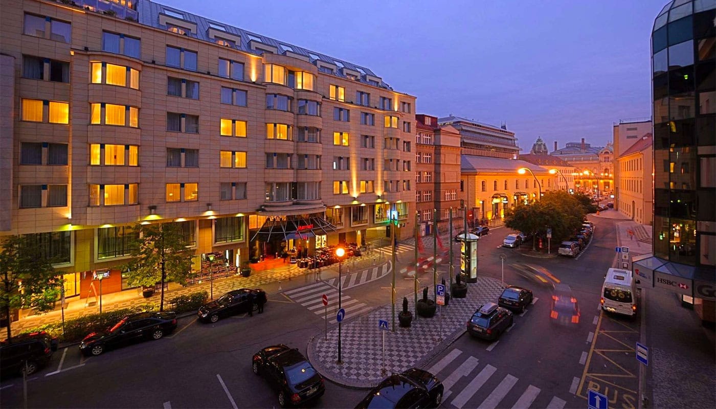 Wheelchair accessible Prague Marriott Hotel.