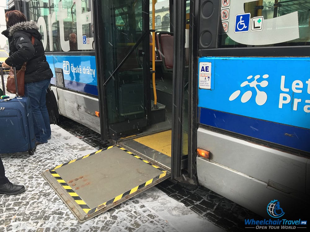 Prague Airport Express Wheelchair Access City Bus