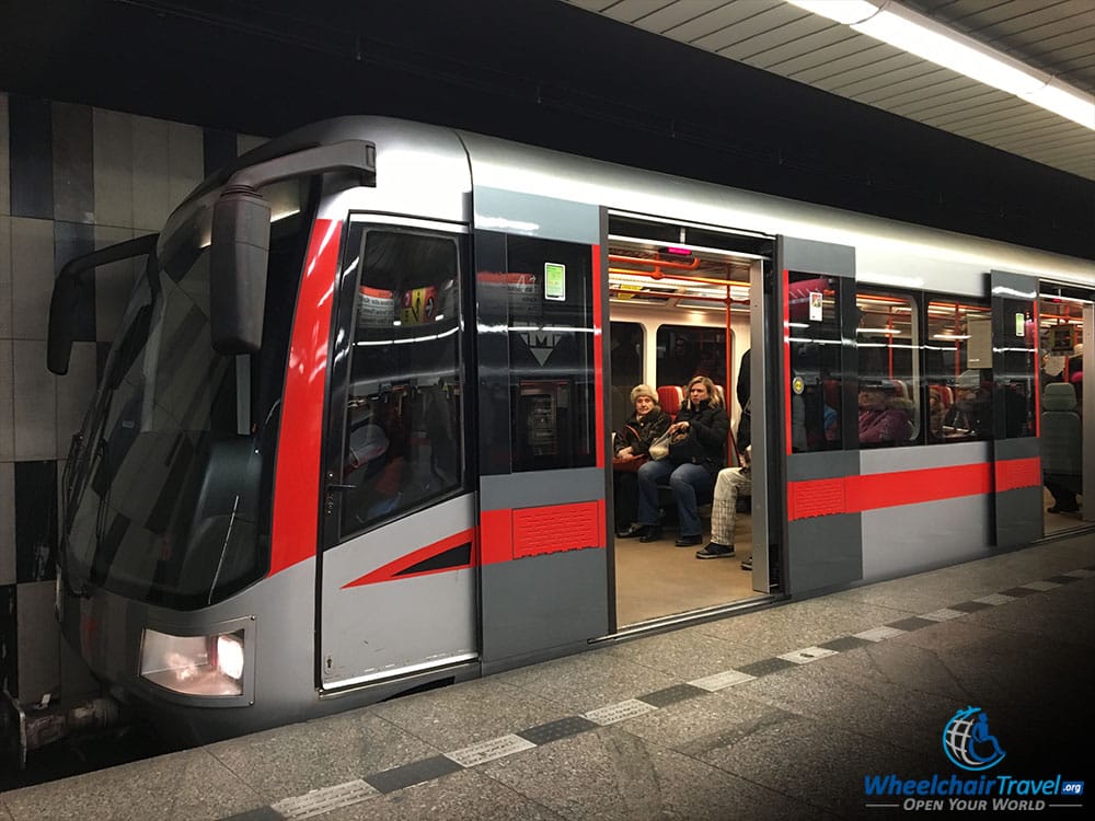 Prague Metro Wheelchair Accessible Train