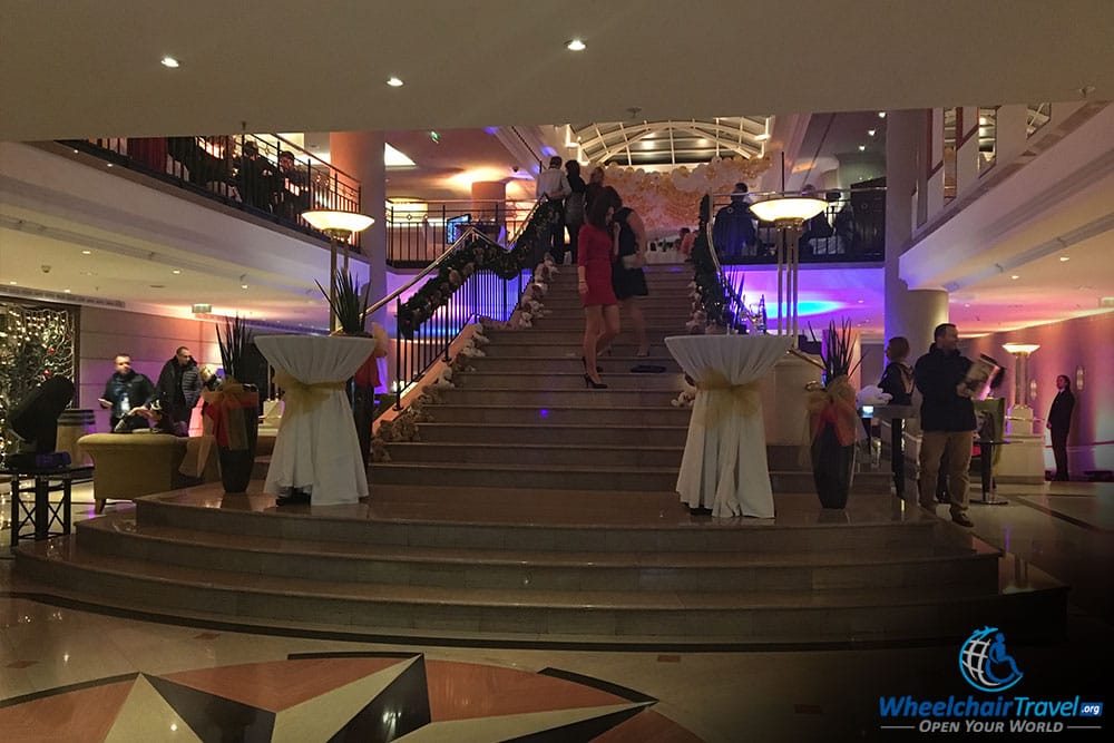 Prague Marriott Hotel Lobby Staircase