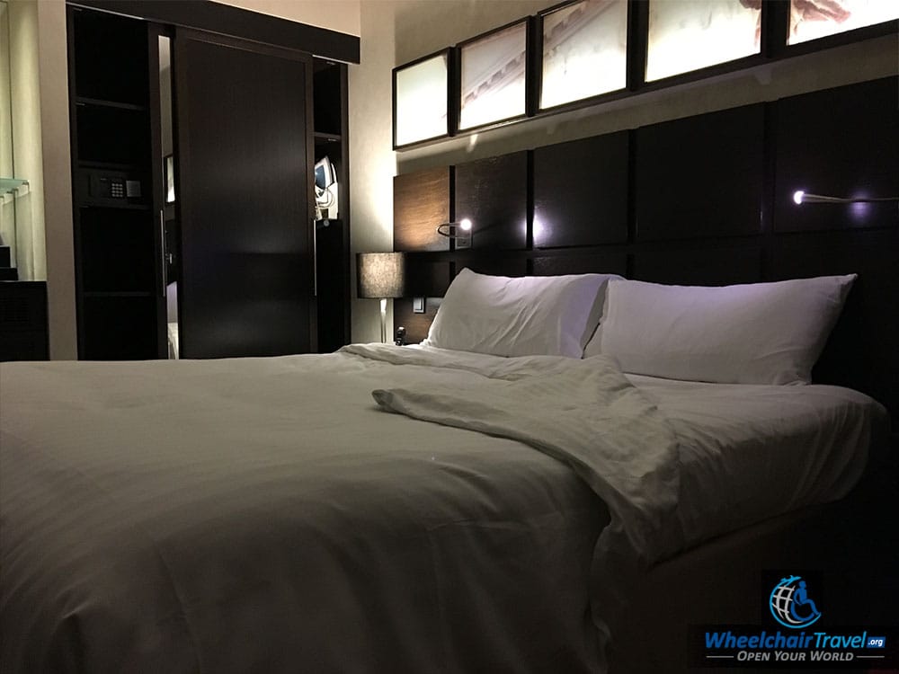 Munich Marriott Hotel Wheelchair Accessible Room King Size Bed