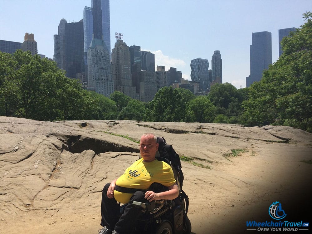 Zibi Wheelchair User in New York City Central Park