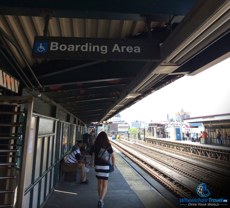 Wheelchair Boarding Area New York City Train