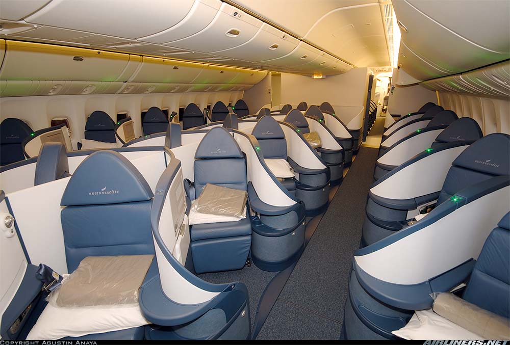 Delta Boeing 777 Business Class Cabin and Seats