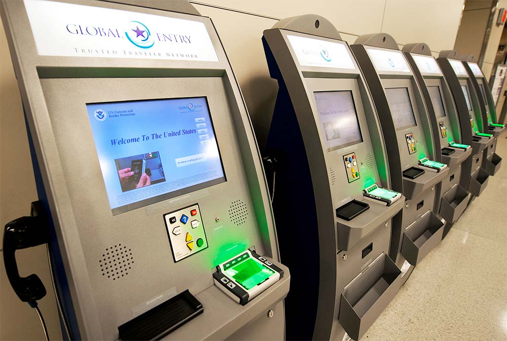 Global Entry Kiosks at Airport