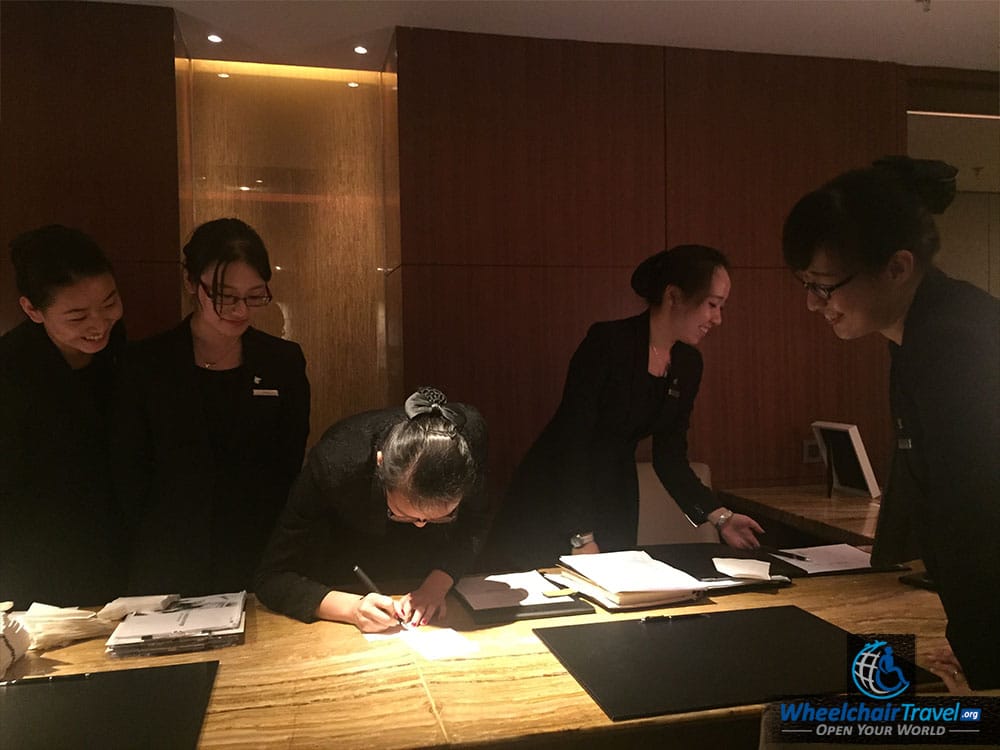 JW Marriott Hotel Beijing Central Lounge Attendants Staff