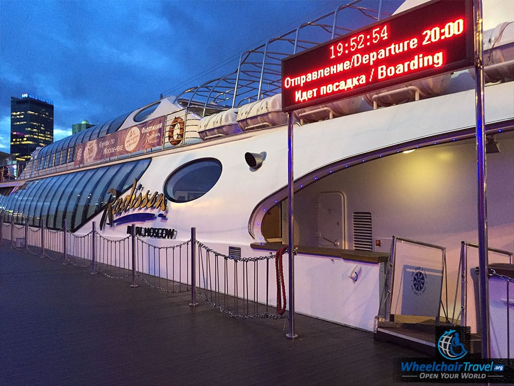 Moscow River Cruise Wheelchair Accessible Boarding