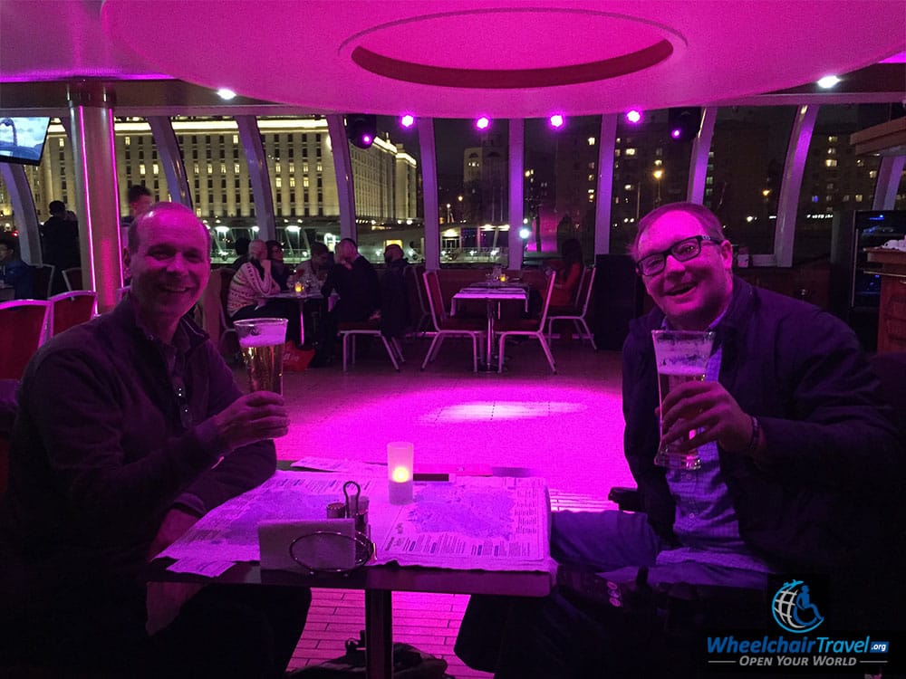 John and Friend on the Wheelchair Accessible Moscow River Cruise