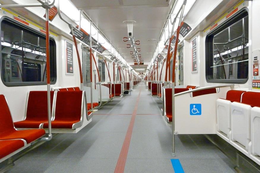 Toronto TTC Subway Wheelchair Space