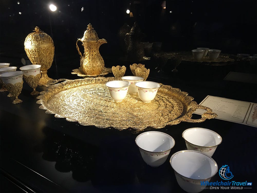 PHOTO DESCRIPTION: Cups and saucers used during tea service.