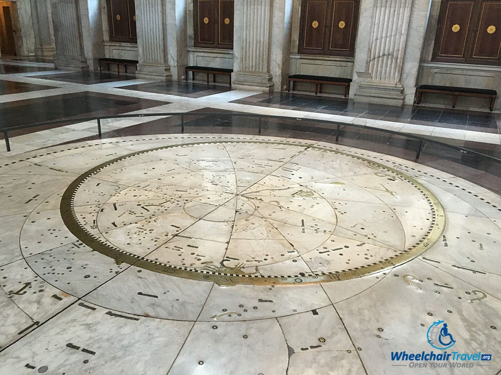 PHOTO DESCRIPTION: Star chart laid into the floor of Citizens Hall in the Royal Palace of Amsterdam.