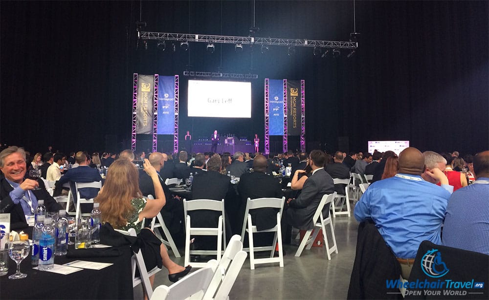 PHOTO DESCRIPTION: Freddie Awards crowd seated as presenter Gary Leff begins the ceremony portion of the evening.