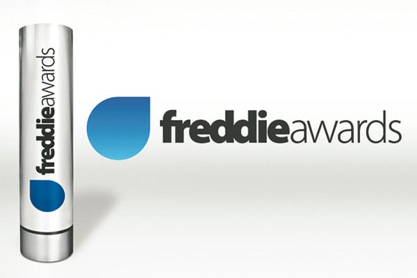 PHOTO DESCRIPTION: Stock photo of Freddie Awards trophy and logo.