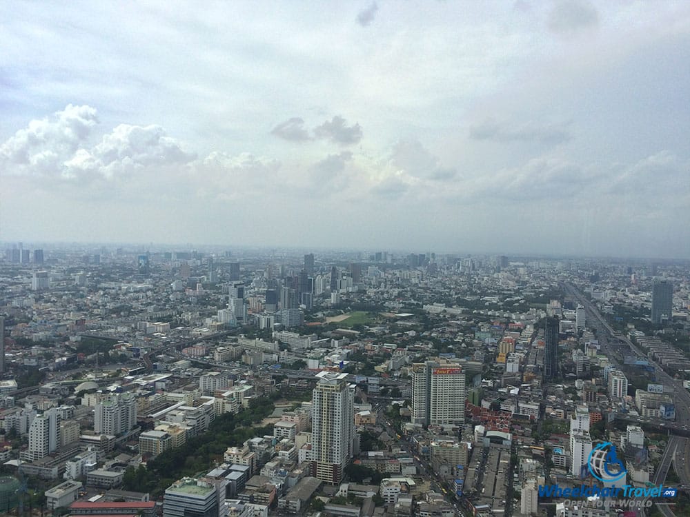 PHOTO DESCRIPTION: View from 77th floor of Baiyoke Tower Observation Deck.