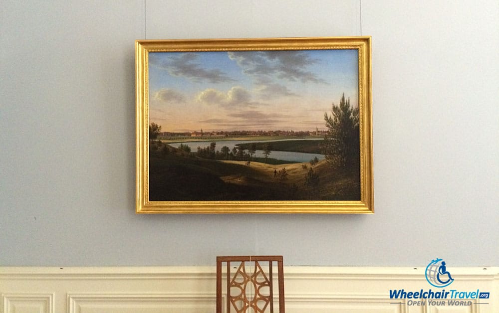 photo description: Painting of the palace and surrounding area by Wilhelm Barth.