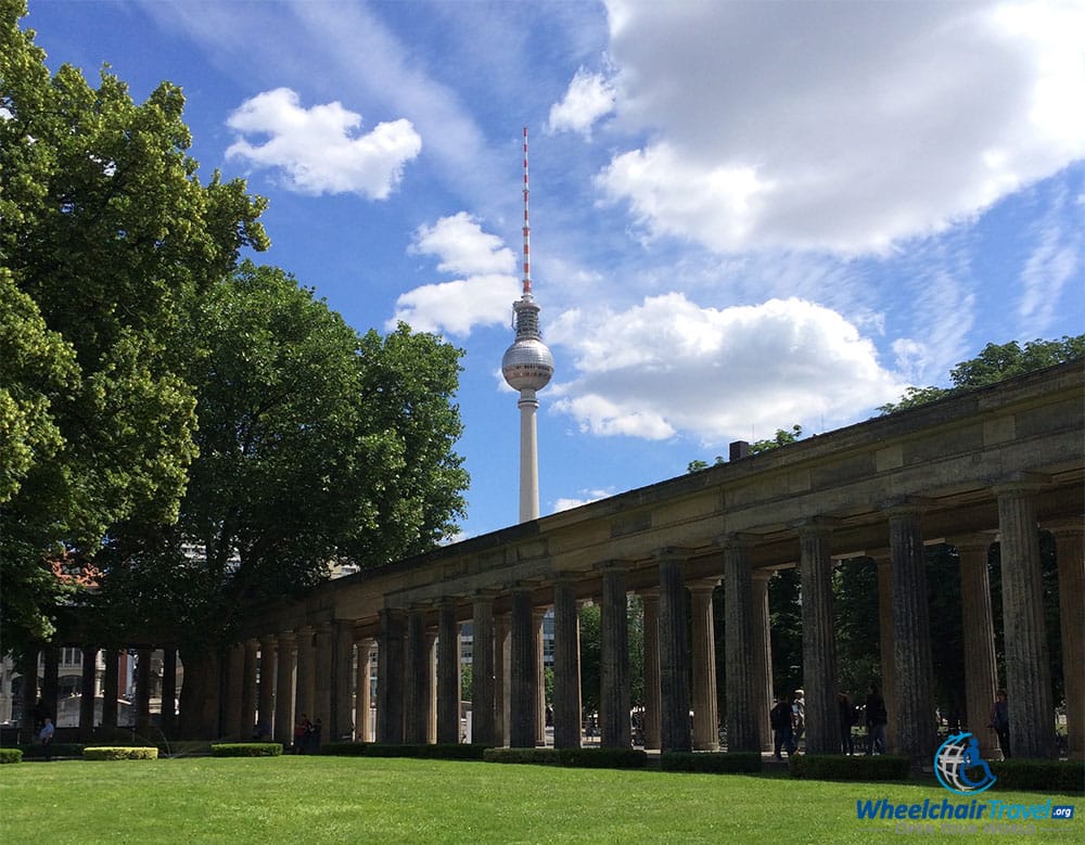 PHOTO DESCRIPTION: Berlin TV Tower as seen from Museum Island.