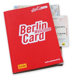 PHOTO DESCRIPTION: Berlin WelcomeCard booklet and transit pass.