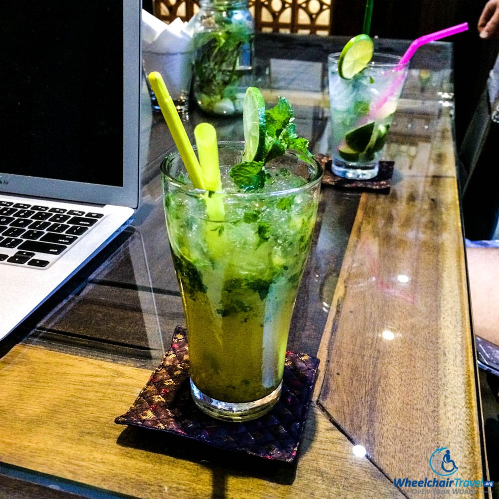 PHOTO DESCRIPTION: Lime & Mint Cocktail at the House Boutique Hotel in Phnom Penh.