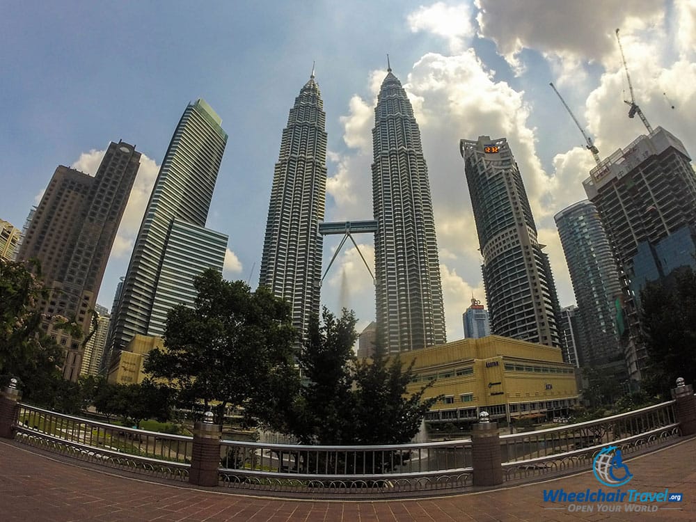 PHOTO DESCRIPTION: PETRONAS Twin Towers as seen from the KLCC Park.