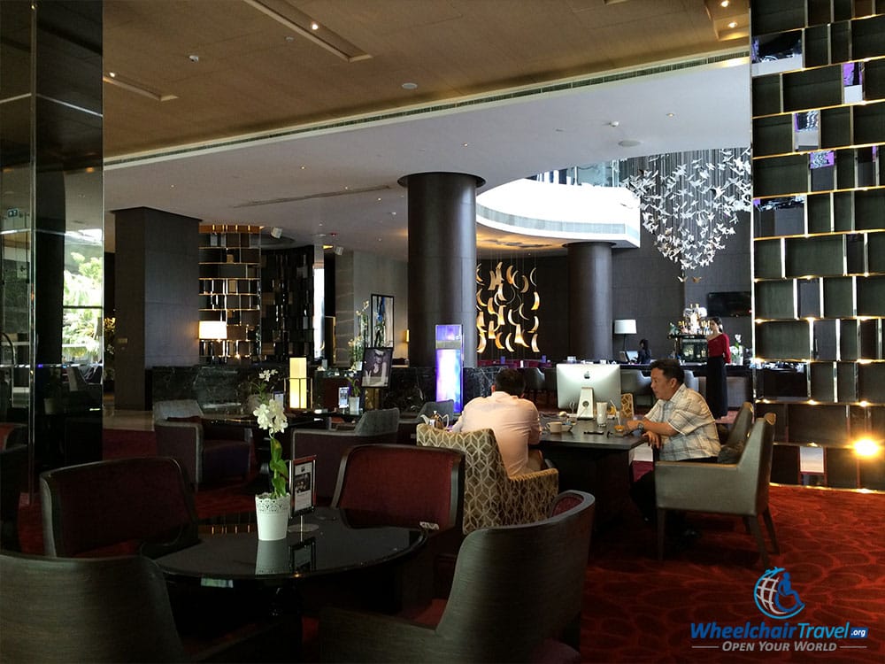 PHOTO DESCRIPTION: Lobby bar at the Radisson Blu Plaza Bangkok Hotel.