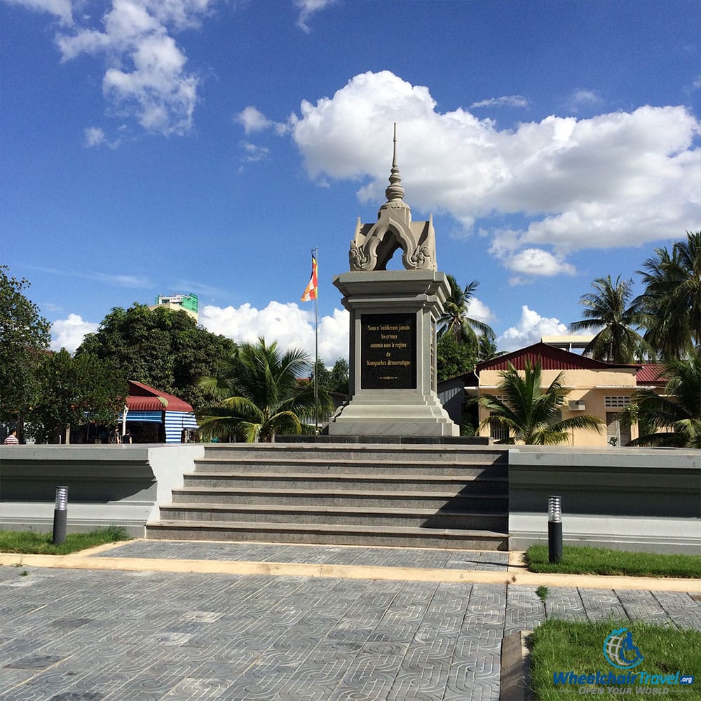 PHOTO DESCRIPTION: Monument to the S-21 victims.