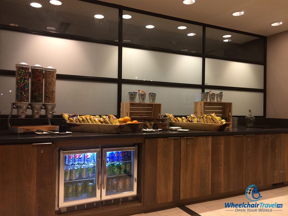 PHOTO: Bethesda Marriott Executive Lounge snack bar.