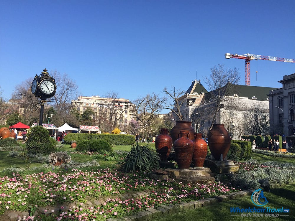 The Cismigiu Gardens in downtown Bucharest.