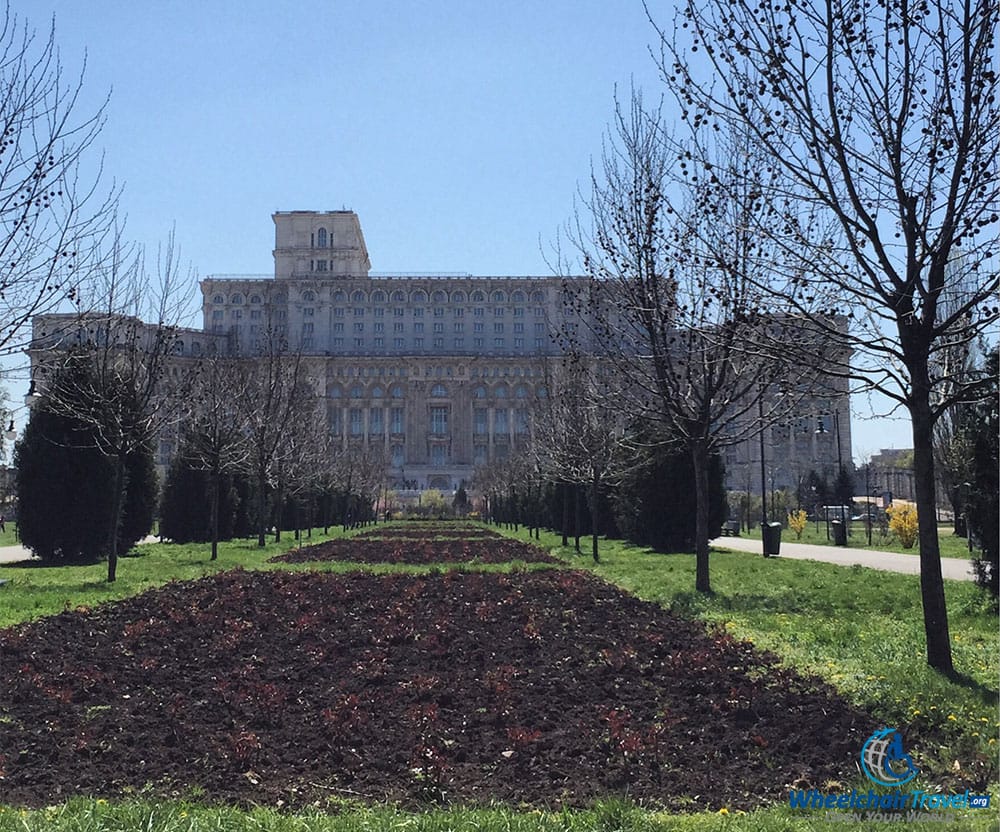 PHOTO DESCRIPTION: The Palace of Parliament from Parcul Izvor.