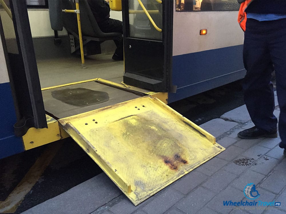 PHOTO: Moscow City Bus Wheelchair Ramp.