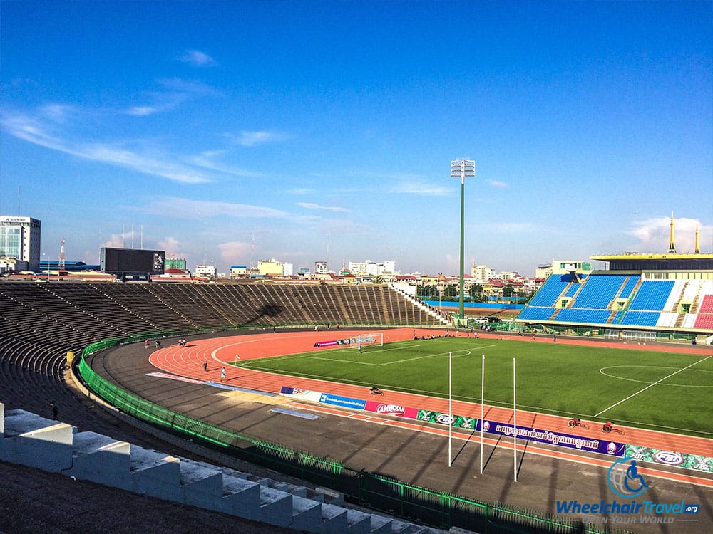 PHOTO: National Olympic Stadium in Phnom Penh, Cambodia.