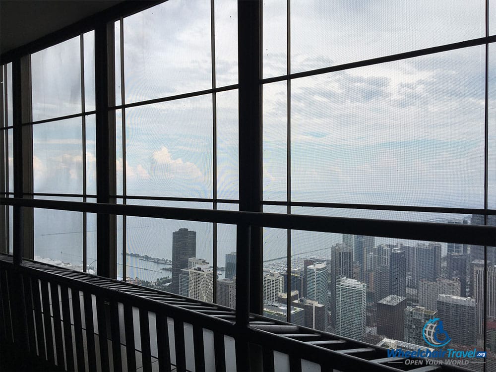 PHOTO: Open-air balcony at 360 CHICAGO observation deck.