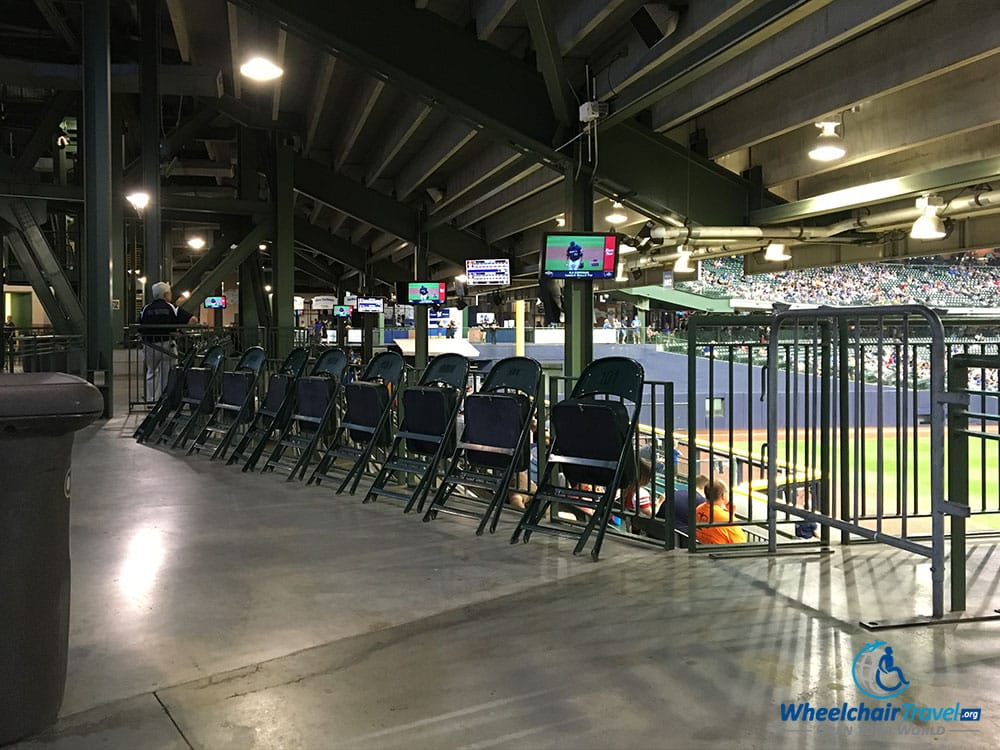 PHOTO: ADA seating at Miller Park, home of the Milwaukee Brewers.