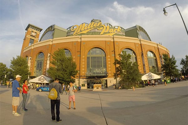 PHOTO: Milwaukee Brewers baseball, Miller Park stadium.