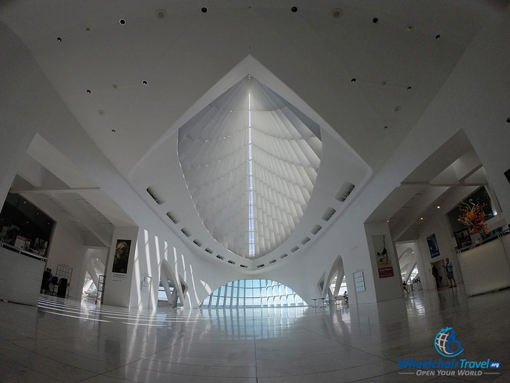 PHOTO: Interior of the Quadracci Pavilion at the Milwaukee Art Museum.