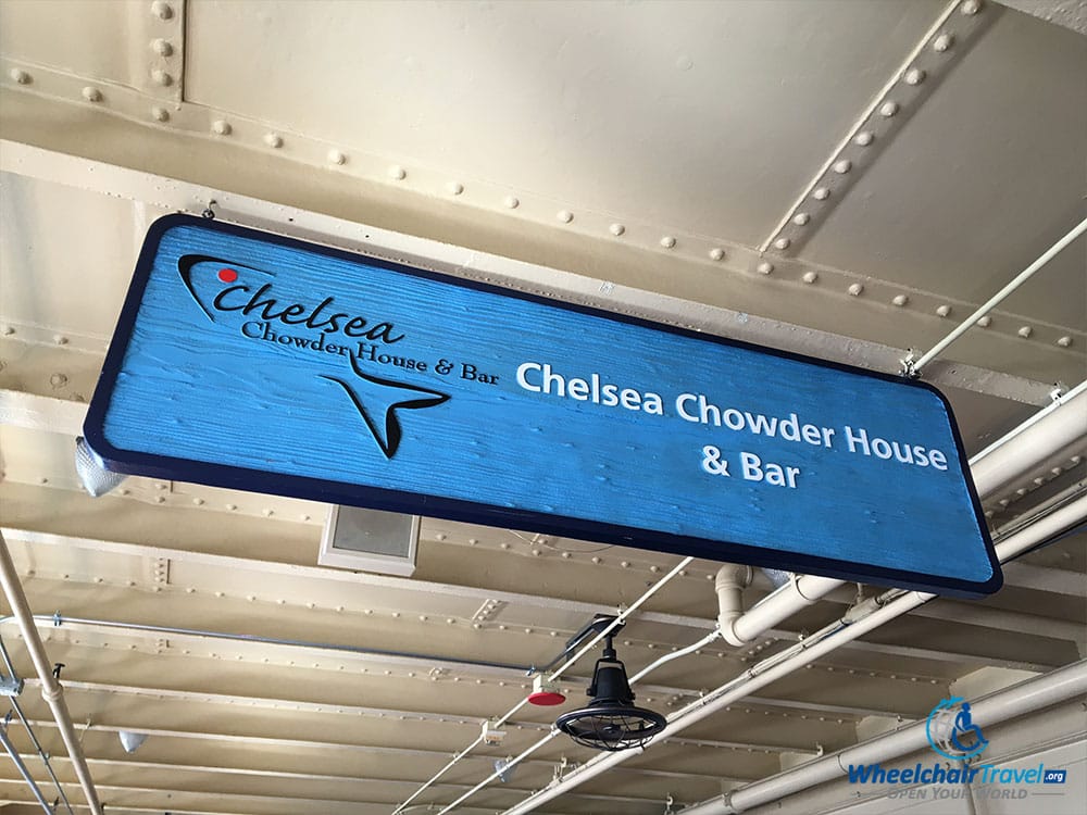 PHOTO: Sign for the Chelsea Chowder House & Bar.