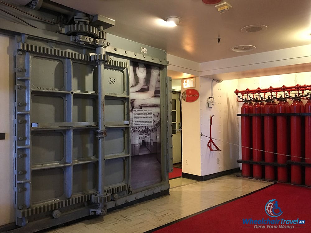 PHOTO: Fire station aboard the RMS Queen Mary.