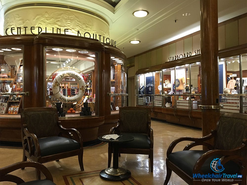 PHOTO: Main Hall on the Promenade Deck of RMS Queen Mary.