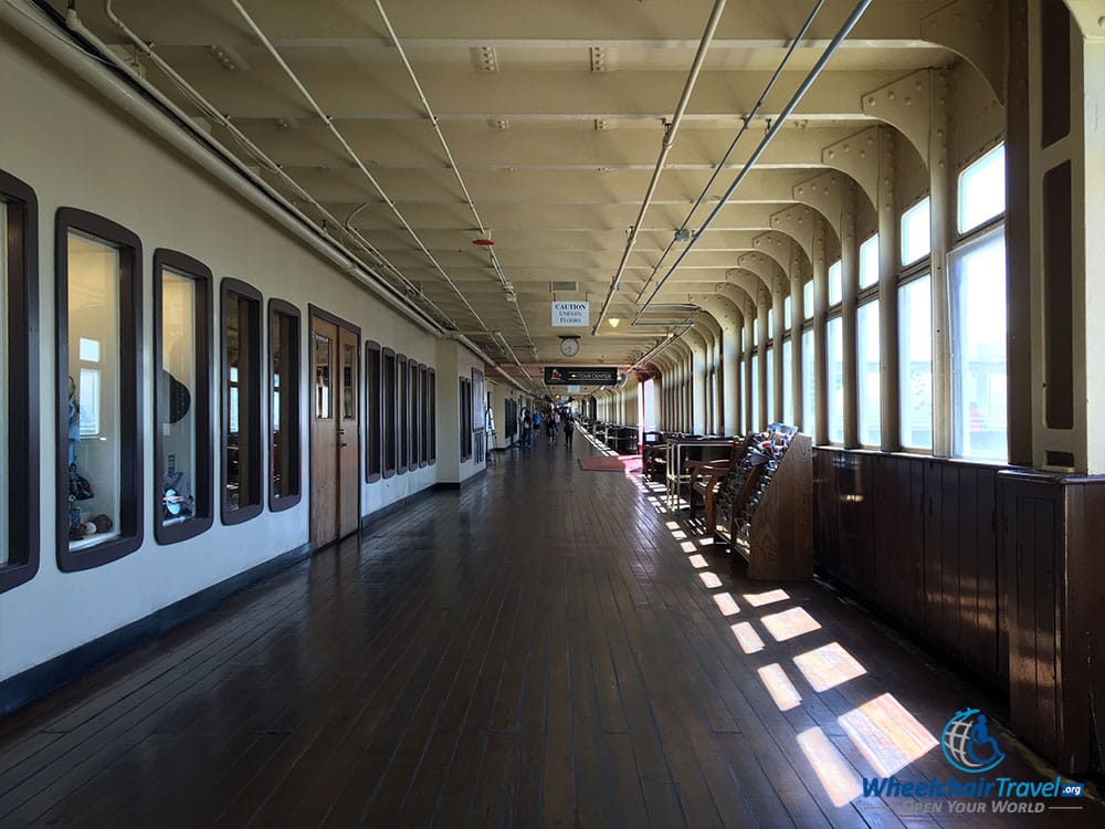 PHOTO: Promenade on the RMS Queen Mary.