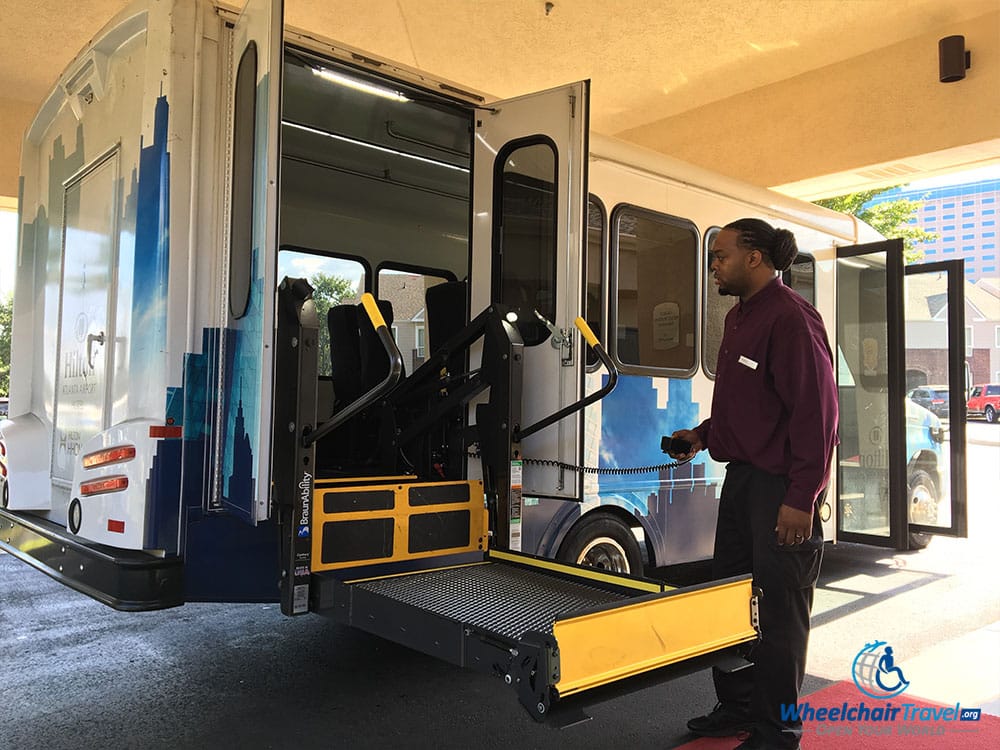 PHOTO: Hilton Atlanta Airport's wheelchair accessible shuttle bus.