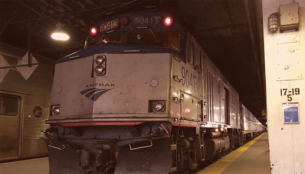 PHOTO: Amtrak Hiawatha train at Chicago Union Station.