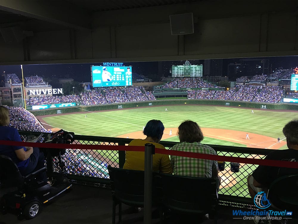 ADA seating at Wrigley Field.