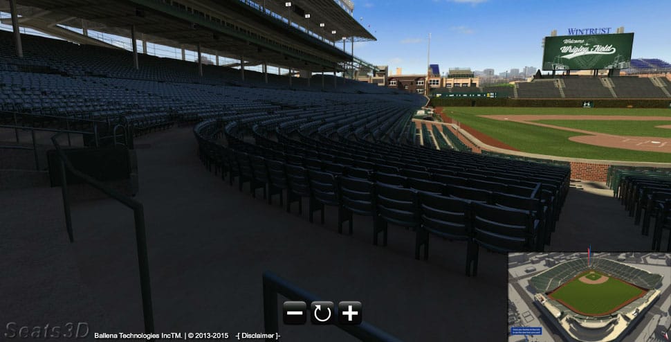 PHOTO: Wheelchair accessible seats at Wrigley Field.